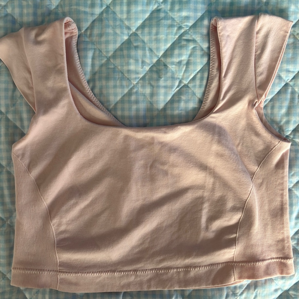 Garage Light Pink Crop Top